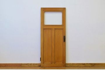 上質なアンティークモールガラスドア1枚(扉・建具)