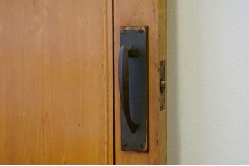 上質なアンティークモールガラスドア1枚(扉・建具)