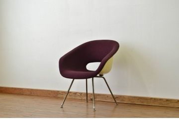●中古 イスのコトブキ バンクチェアモケット 昭和レトロ60VISION(いす・椅子)