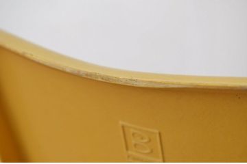 中古 Brunswick(ブランズウィック)モダンなシェルチェア(ボウリング・椅子・いす)イエロー