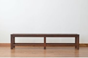 レトロ家具　昭和レトロ　古い木のアンティークロングベンチ(長椅子)