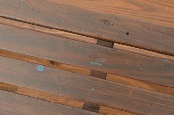 レトロ家具　昭和レトロ　古い木のアンティークロングベンチ(長椅子)