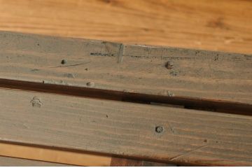 レトロ家具　★昭和レトロ・古い木の雰囲気の良いベンチ?(長イス・椅子)