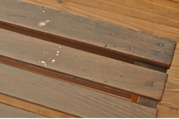 レトロ家具　★昭和レトロ・古い木の雰囲気の良いベンチ?(長イス・椅子)