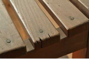 レトロ家具　★昭和レトロ・古い木の雰囲気の良いベンチ?(長イス・椅子)