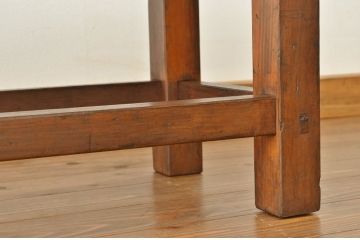 レトロ家具　★昭和レトロ・古い木の雰囲気の良いベンチ?(長イス・椅子)
