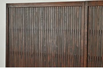 ★アンティーク　シックな平格子戸2枚セット(引き戸)