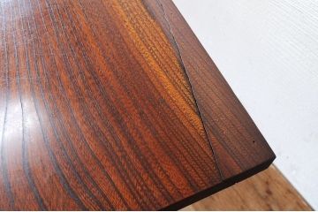アンティーク家具　天板一枚板!古い欅材の鉄脚アンティークテーブル1