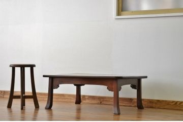 アンティーク家具　アンティーク 天板無垢材一枚板の座卓(ちゃぶ台・テーブル)