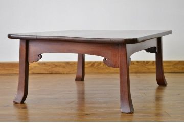 アンティーク家具　アンティーク 天板無垢材一枚板の座卓(ちゃぶ台・テーブル)