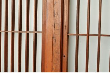 古民具・骨董 ガラス入り書院戸4枚セット(建具)