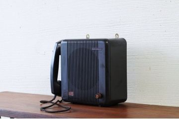アンティーク雑貨　古い工場の壁掛け電話　ナショナル松下スピーカー