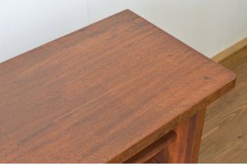 レトロ家具　★昭和レトロ 厚みのある無垢板のがっしりした飾り棚