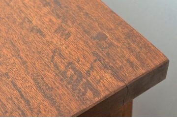 レトロ家具　★昭和レトロ 厚みのある無垢板のがっしりした飾り棚