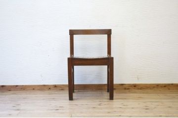 アンティーク家具　古いナラ材の重厚な椅子2