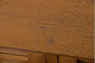 アンティーク家具　アンティーク ガラス入り20杯脚付き引き出し(ドロワー)