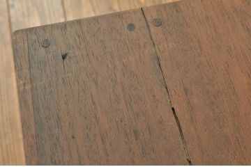 レトロ家具　昭和レトロ 古い無垢材のアンティークベンチ?(長椅子・いす・イス)