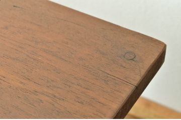 レトロ家具　昭和レトロ 古い無垢材のアンティークベンチ?(長椅子・いす・イス)