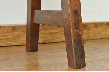 レトロ家具　昭和レトロ 古い無垢材のアンティークベンチ?(長椅子・いす・イス)