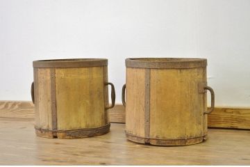 アンティーク雑貨　ジャンク品!古い一斗枡2点セット