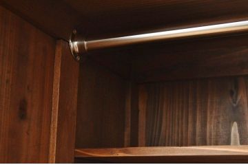レトロ家具　昭和レトロ 希少 古い木のモールガラスアンティークロッカー?4人用