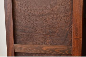 アンティーク家具　古民具・骨董 珍品希少!前面欅玉杢の重ね時代収納棚(箪笥・チェスト)