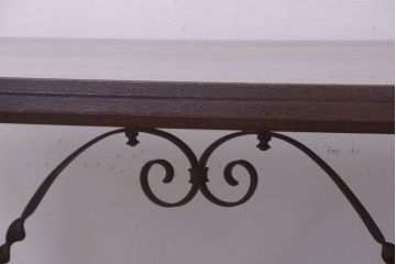 中古　ナラ材!高級ダイニングテーブル(定価約398000円)