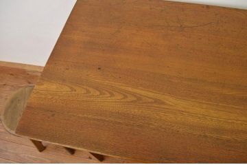 レトロ家具　昭和レトロ 古い栓無垢材のシンプルな平机?(テーブル・作業台)