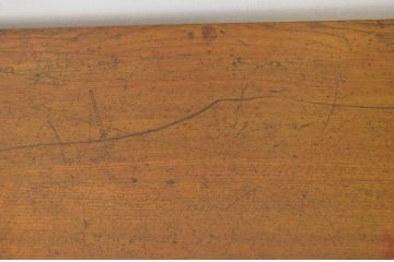 レトロ家具　昭和レトロ 古い栓無垢材のシンプルな平机?(テーブル・作業台)