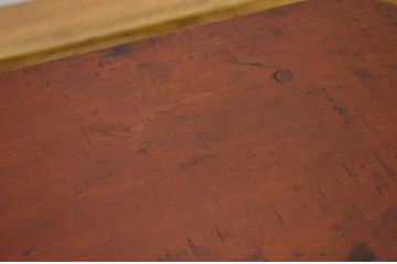 レトロ家具　昭和レトロ 天板一枚板のとても小さなかわいい角ちゃぶ台(折り畳みテーブル)