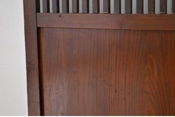 ★古民具・骨董 古い木の格子帯戸2枚セット(引き戸)