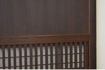 古民具・骨董 裏障子付き格子帯戸1枚(引き戸)