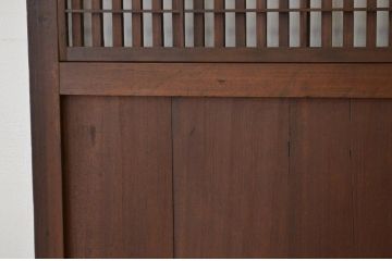 古民具・骨董 裏障子付き格子帯戸1枚(引き戸)