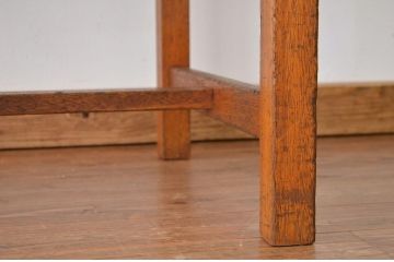 レトロ家具　昭和レトロ 縁付きデザインのかわいい平机(デスク)?作業台