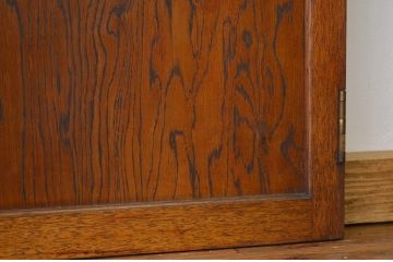 レトロ家具　昭和レトロ　すりガラス入りアンティークドア1枚(扉)