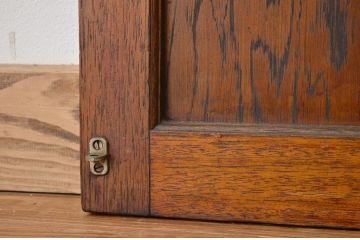 レトロ家具　昭和レトロ　すりガラス入りアンティークドア1枚(扉)