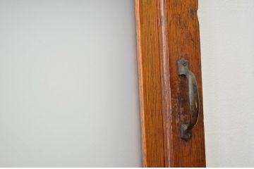 レトロ家具　昭和レトロ　すりガラス入りアンティークドア1枚(扉)