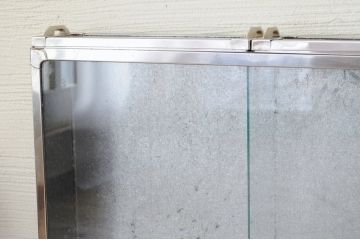 アンティーク家具　珍品!古いブリキのガラスケース2