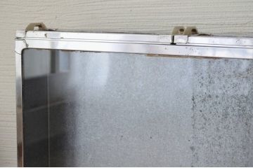 アンティーク家具　珍品!古いブリキのガラスケース1