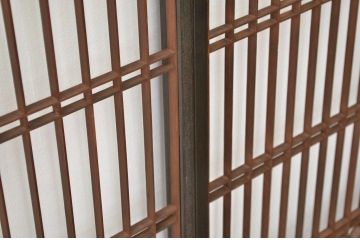 古民具・骨董 ガラス入り格子書院戸4枚セット