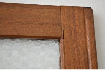 昭和レトロ 重厚な無垢材の親子ドア(子のみ)?扉