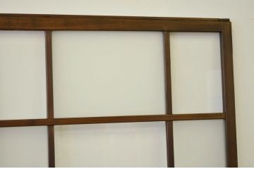 古民具・骨董 昭和レトロ 古い木のガラス戸4枚セット(引き戸・扉)