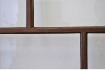 ★昭和レトロ 古い木のガラスドア?(ガラス戸・扉)