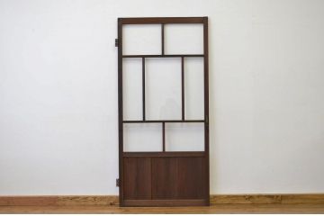 ★昭和レトロ 古い木のガラスドア?(ガラス戸・扉)