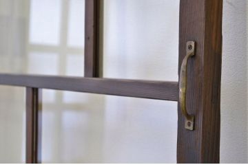 ★昭和レトロ 古い木のガラスドア?(ガラス戸・扉)