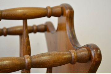 アンティーク雑貨　中古　飛騨産業　キツツキマーク　マガジンラック
