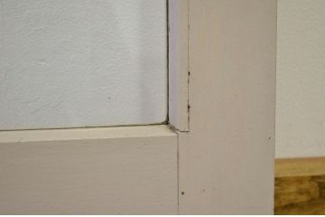 昭和レトロ 大版クリアガラスのペイント引き戸1枚(ガラス戸・建具)