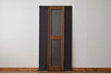 昭和レトロ 重厚な無垢材の親子ドア(子のみ)?扉