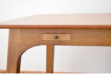 アンティーク家具　アンティーク 無垢材の小引き出し付きテーブル(作業台)