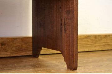 アンティーク家具　大正ロマン　古い総無垢材作りのシックな文机(テーブル)